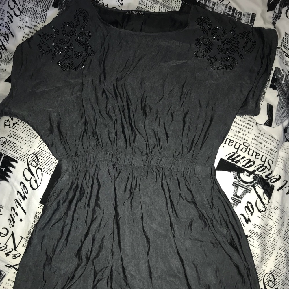 EXPRESS dress with embellished shoulders!
